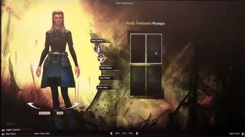 Guild Wars 2 - Human Character Creation [Gamescom 2011]