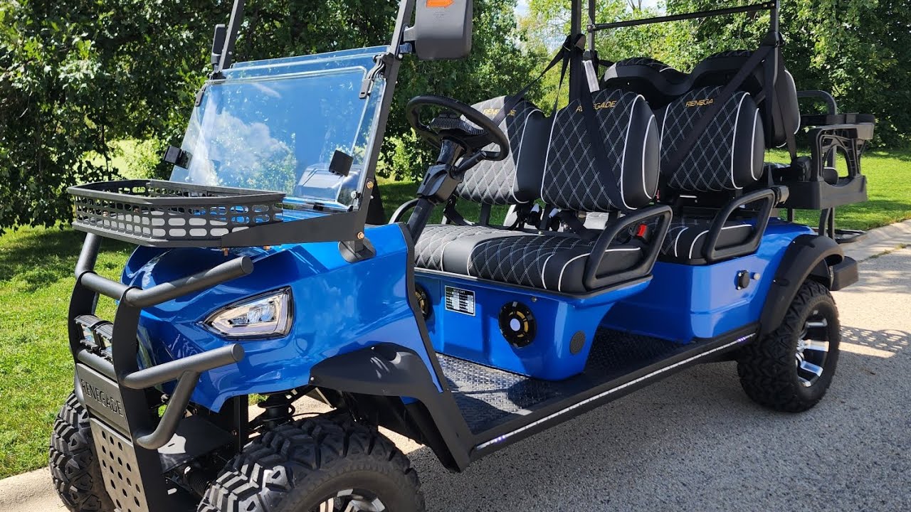 6 Seater Renegade Electric Golf Cart Family Fun 48v 5000 Watt High
