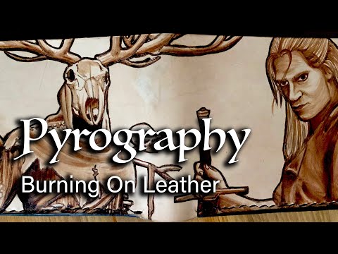 How to pyrography on leather - Leather Mio