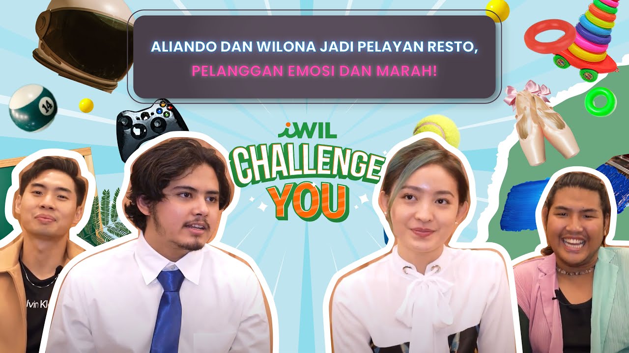 ALIANDO DAN WILONA JADI PELAYAN RESTO, PELANGGAN EMOSI DAN MARAH! | iWil Challenge You