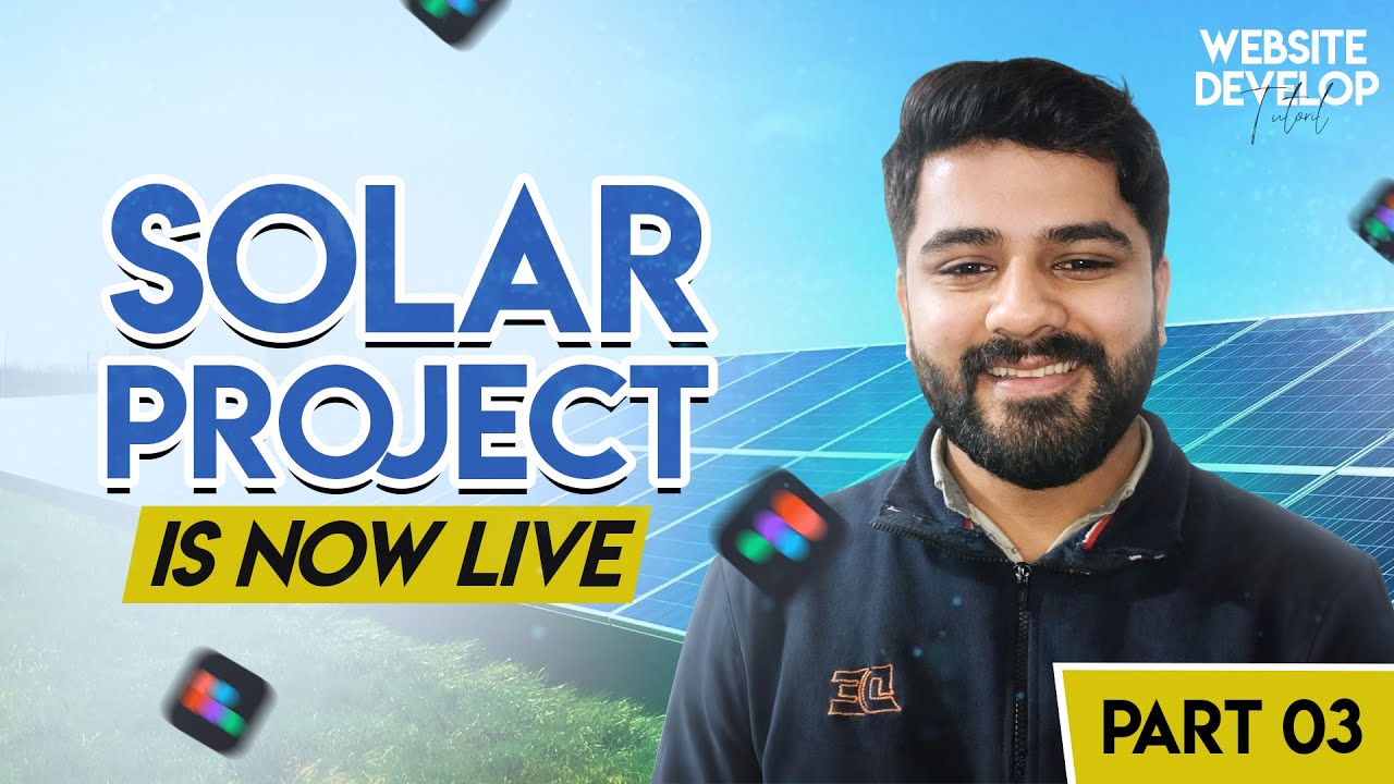 Part 03 | Solar  Website Development in HTML CSS & JavaScript | Complete Design To Code