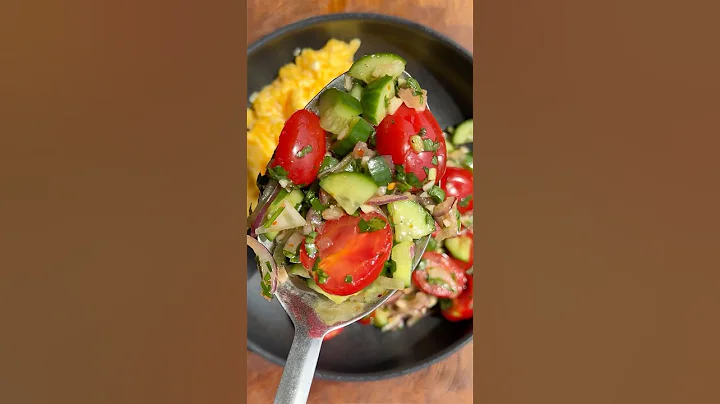 🥗 Easy Cucumber Tomato & Onion Salad | 5-Minute Fresh Recipe! 🥗
