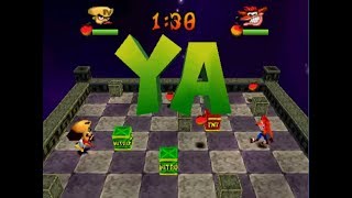 Crash Bash All Endings Cutscenes Videos (Good Vs Evil & Multiplayer) 200% (201%) 2 players Spanish