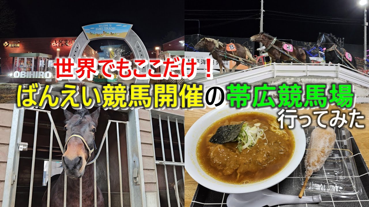 【世界唯一！】帯広競馬場はばんえい競馬以外も楽しめる！