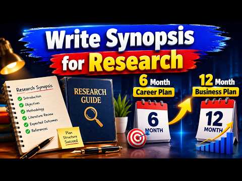 How to Write a Research Synopsis Step by Step | Complete Guide for Students & Researchers