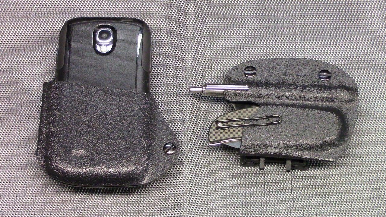 Custom Phone Holster & EDC Knife and Pen Holster Review YouTube