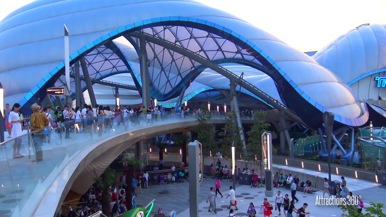 [HD] Amazing TRON Coaster Ride-through - Shanghai Disney | SoCal Attractions 360 ReUp