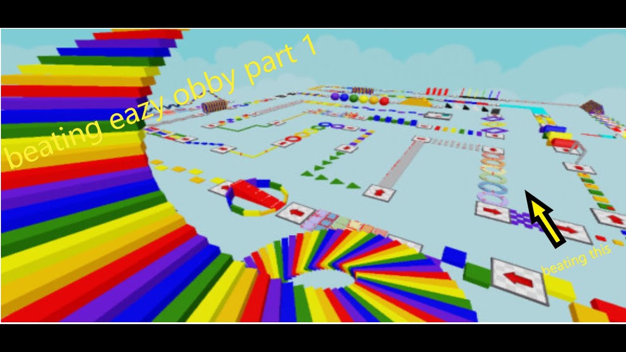 beating eazy obby part 1