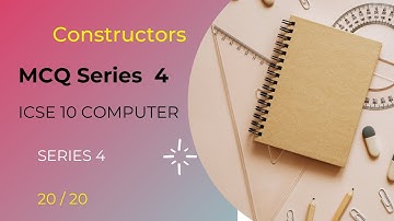 MCQ Series Episode 04 || ICSE Board Exam Semester 1 || Class 10 || CONSTRUCTOR||CompoGenius