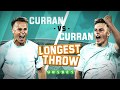 Tom Curran vs. Sam Curran: The LONG THROW Challenge!