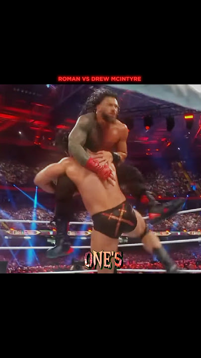 Roman Reigns vs Drew McIntyre Coldness match edit 🥶 #shorts