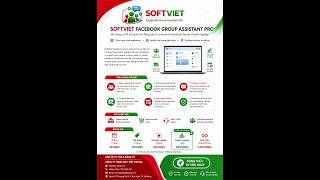 Hướng dẫn sử dụng Phần mềm tự động đăng bài và bình luận Facebook Group - Soft Việt Digital screenshot 1