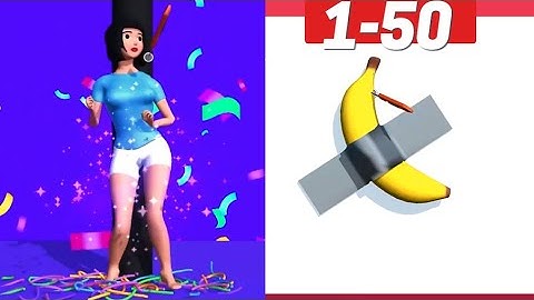 Rubber Band Cutting Gameplay Walkthrough Level 1-50 iOS, Android Game