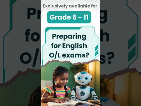 🎓 Help your child excel in English O/L exams with Edora!