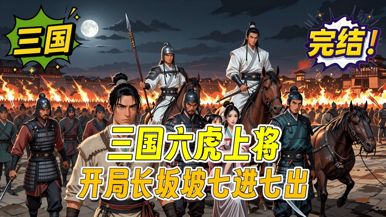 完结《三国六虎上将：开局长坂坡七进七出》魂穿汉末，五岁落难得南华之助。成才出山，遇大汉皇叔携民渡江！逃至长坂，随常山赵子龙七进七出！#穿越 #三国 #战争 #完结 #有声书 #一口气看完