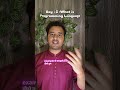 What is Programming Language #education