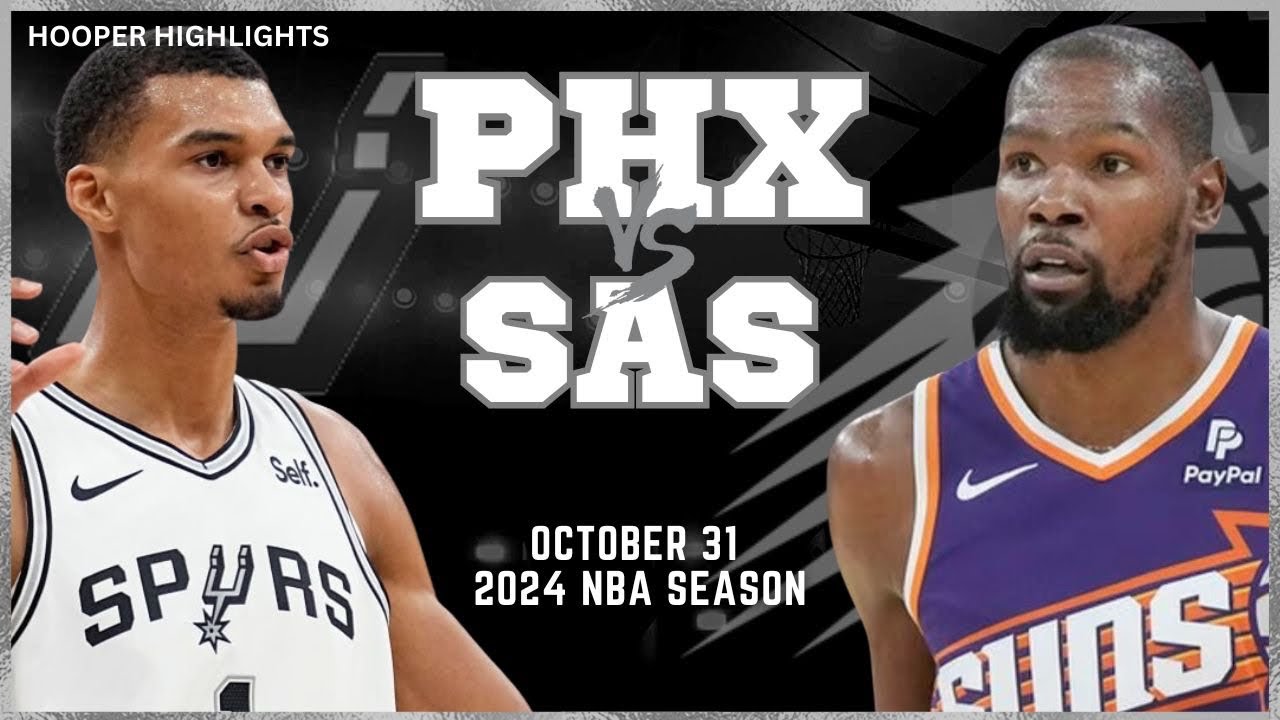 Phoenix Suns vs San Antonio Spurs Full Game Highlights | Oct 31 | 2024 NBA Season