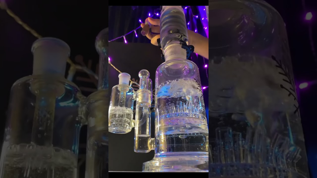 Freeze Pipe “OG Bong Dual” With Recycling Ash Catcher Slow-Mo