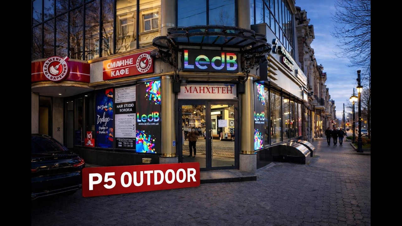 LED екрани P5 для вулиці | Яскравість 5500 кд | Ідеальне рішення для реклами