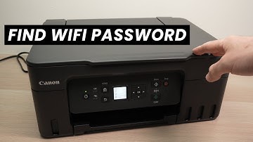 How to Find Wifi Password of Canon PIXMA MegaTank G3270 & G4770 Printer