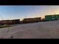 UP 7505 leads an intermodal train at Cotaro road Tucson Arizona