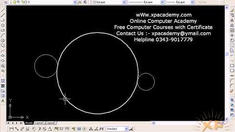 Circle Details Commands in AutoCAD Urdu Tutorials wWw.xpacademy.com