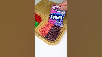 Filling platter with nerds #viral