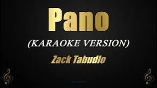 Pano - Zack Tabudlo (Karaoke)