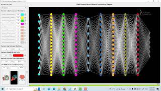 Visualization of the Architecture Building Process of a 10-Layers Feed-Forward Neural Network