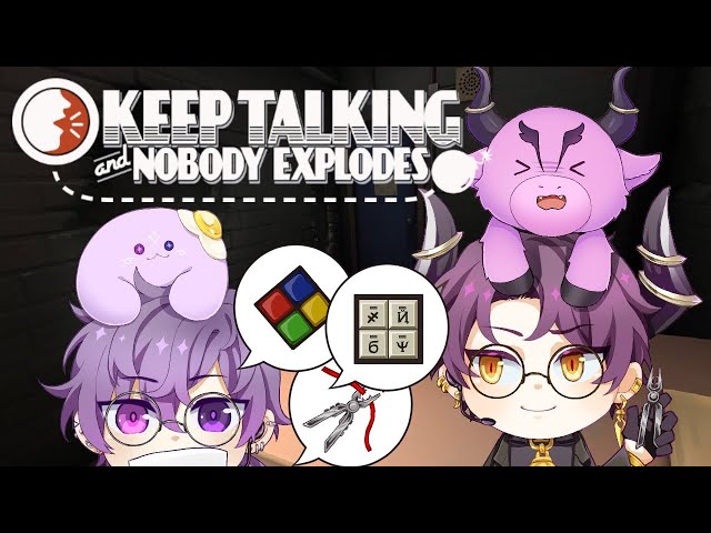 【KEEP TALKING & NOBODY EXPLODES】defusing a bomb together, so romantic【NIJISANJI EN | Uki Violeta】のサムネイル