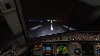 FS2020 | Gorgeous rain effects in night departure from KUL! (FBW A32NX)