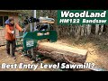 Woodland hm122 bandsaw mill setup and milling  review