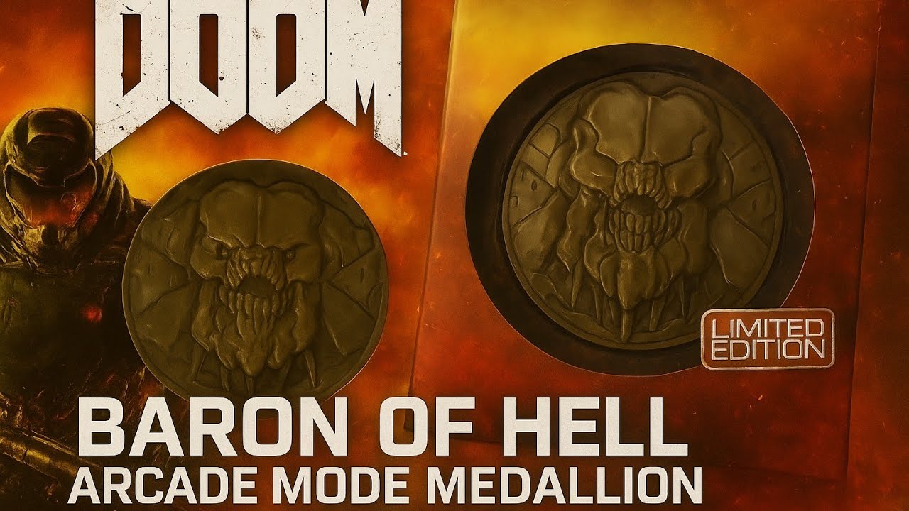 Doom - Baron of Hell - Arcade Mode Medallion Collectible UNBOXING