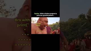 Star Patterns 🤣😠| #shorts #shortsfeed #trending #viral #comedy #fyp #college #engineering #python Star Patterns 🤣😠| #shorts #shortsfeed #trending #viral #comedy #fyp #college #engineering #python