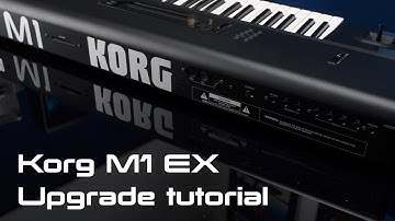 Korg M1 EX 4MB upgrade board installation and T-series factory preset load