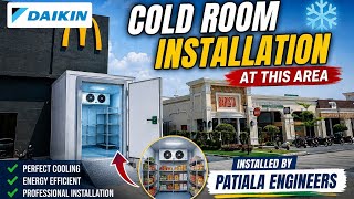 Cold Room Installation at McDonald’s Area |Daikin Project | Complete Coldroom Installation #trending