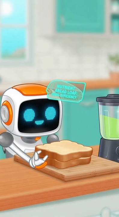 When a Robot Makes You Lunch 🤖🥪 #shorts #animation #funny