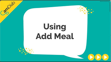 Using Add meal (EN)