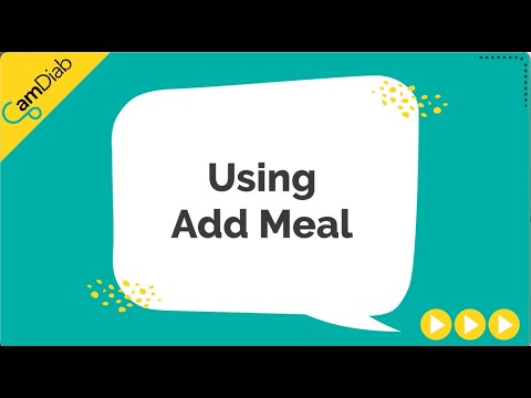 Using Add Meal