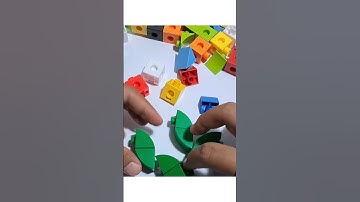 ASMR - DIY Windmill from Building blocks mathlink cubes #lego #shorts