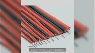 8/10/12/14/16/18/20/22/24/26/28/30AWG Gauge Red Black Silicone Wire Cable Tinned Copper Silicone Wir