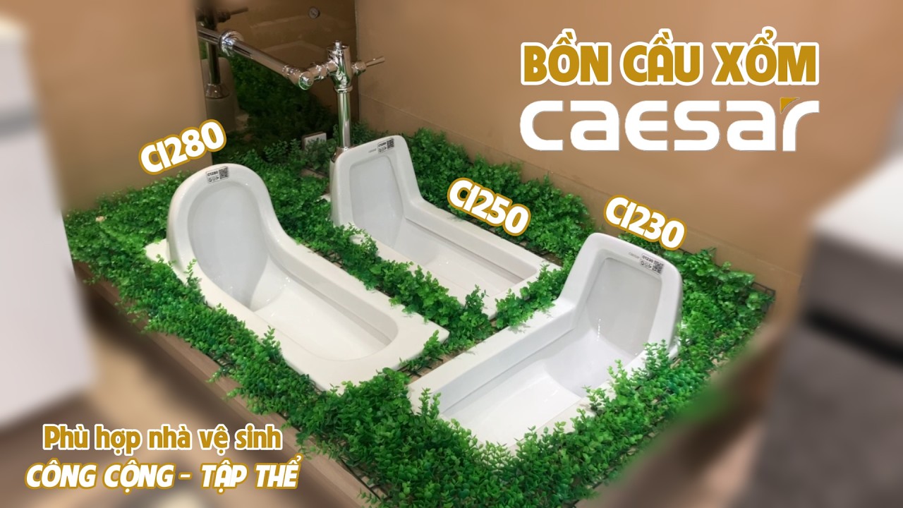 Bồn cầu xí xổm Caesar C1280