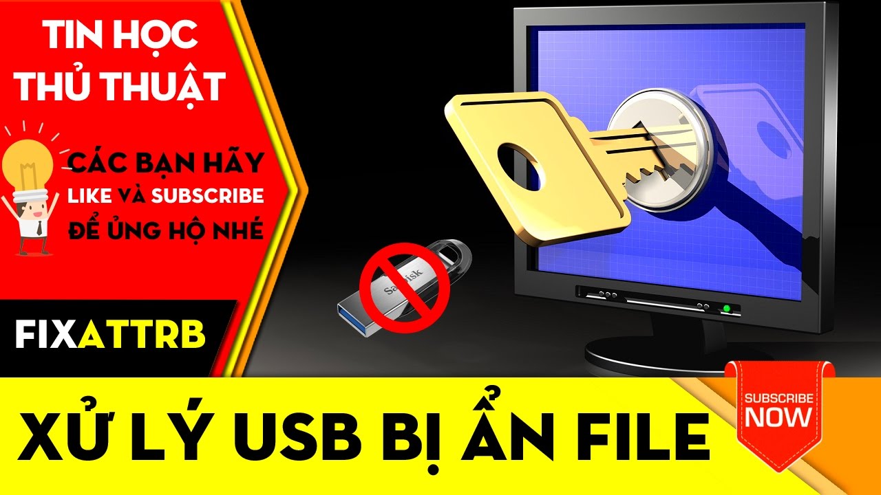 fixattrib  Update  THỦ THUẬT TIN HỌC | Hướng dẫn xử lý USB bị ẩn file do Virus💊💊💊