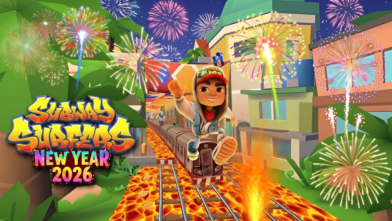 🎇 Subway Surfers FLOOR IS LAVA [ Night Mode New Year's Eve ] - World Tour Rio 2023! 🎆🇧🇷🌿