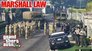 GTA 5 - Marshall Law | Military Take Over President's House | Military Convoy screenshot 4