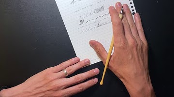 The Position of the Paper When Writing With your Arm