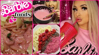 💕 5 BARBIE pink inspired food recipes | barbie inspiration | PINK FOOD recipes 💕