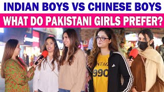 Which Country Has The Most Handsome Boys INDIA Or CHINA Pakistani Girls Reaction Sana Amjad