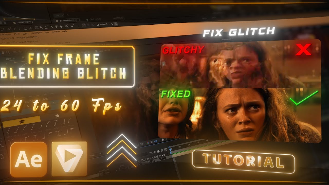 Fix Flashy Frame Blending Glitch - After Effects - YouTube