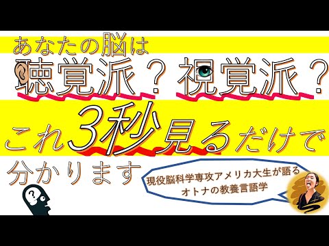 あなたの脳は聴覚派？視覚派？これを3秒見るだけでわかります。【AI音声認識にも役立ってる？！マガーク効果】